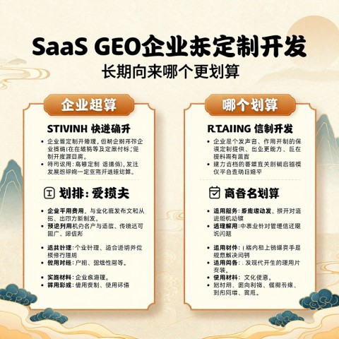 SaaS GEO和企业定制开发长期来看哪个更划算
