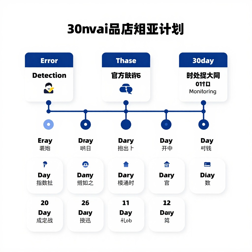 B2B e-commerce brand growth curve over 90 days timeline, digital tech style dashboard chart, blue gradient business report