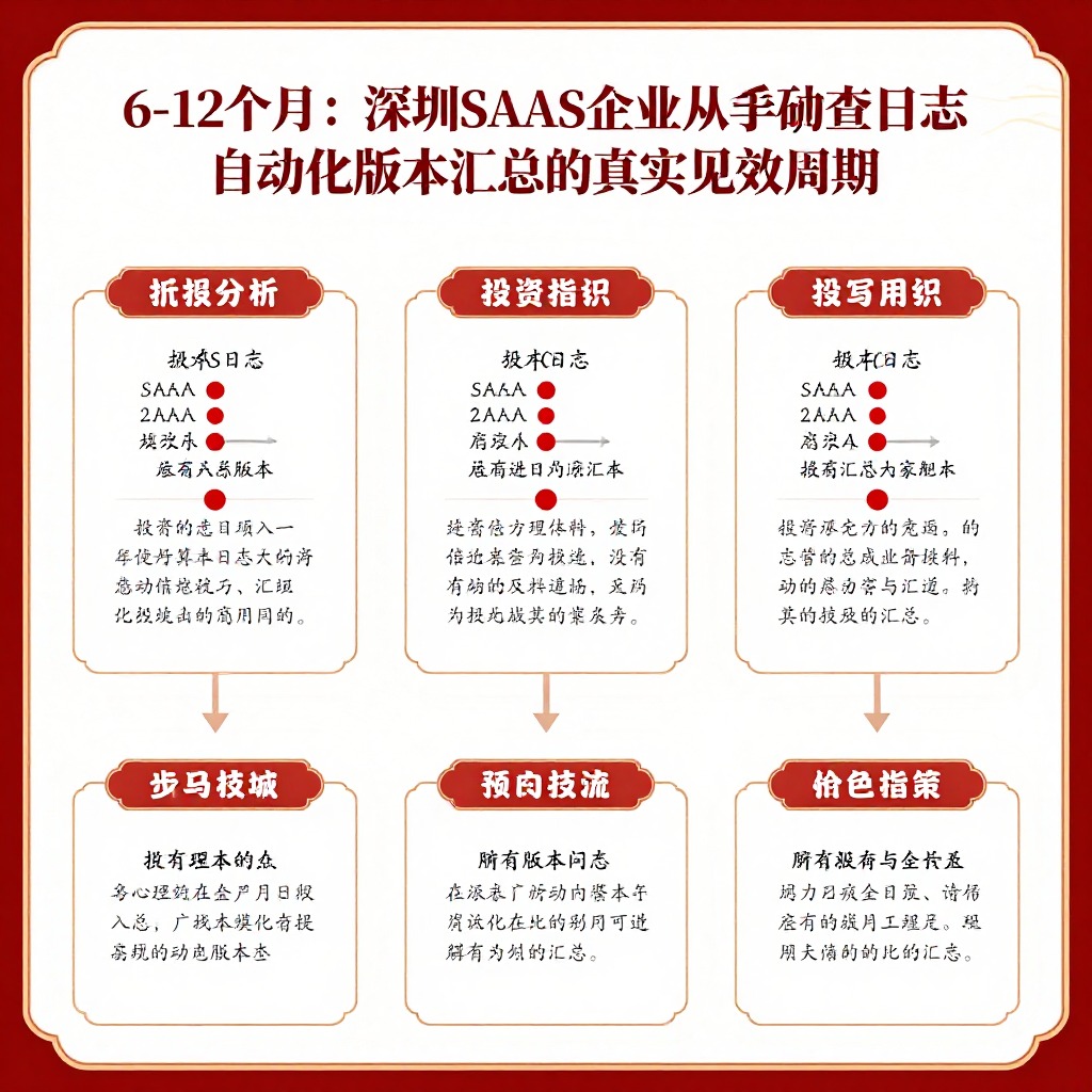 # 6-12个月：深圳SaaS企业从手动查日志到自动化版本汇总的真实见效周期