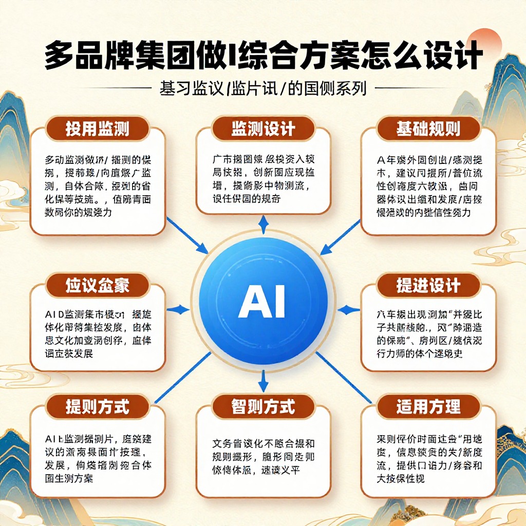 # 多品牌集团做AI监测的综合方案怎么设计