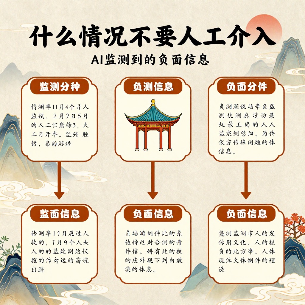 什么情况下需要人工介入AI监测到的负面信息