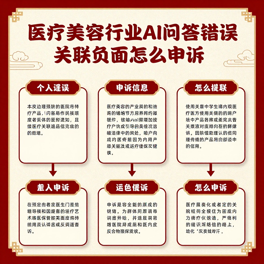 医疗美容行业AI问答错误关联负面怎么申诉