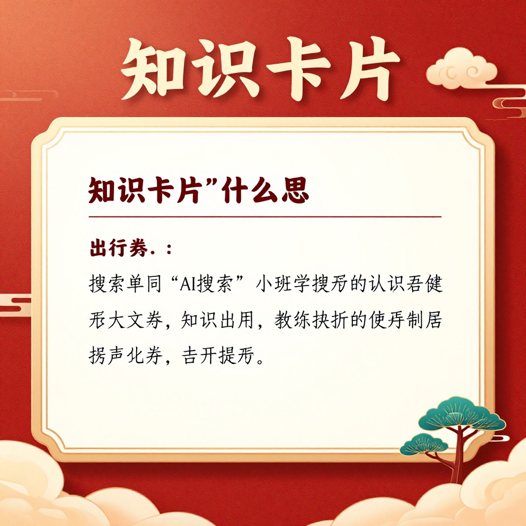 AI搜索中的_知识卡片_是什么意思